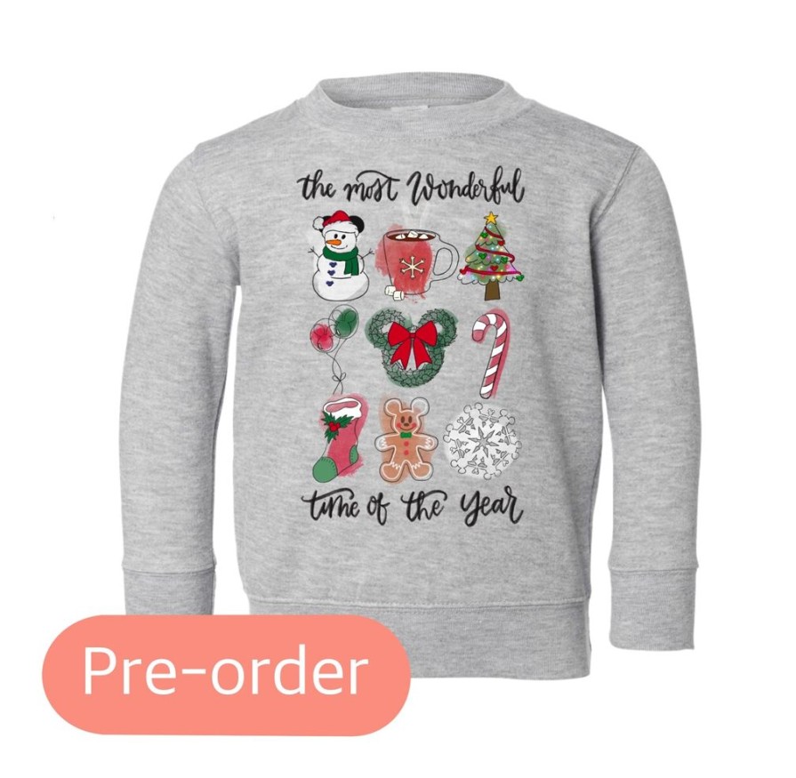 Clothing 14 to 21 Business Days Kid Sweatshirts | The Most Wonderful Kids' Crewneck (Pre-Order)