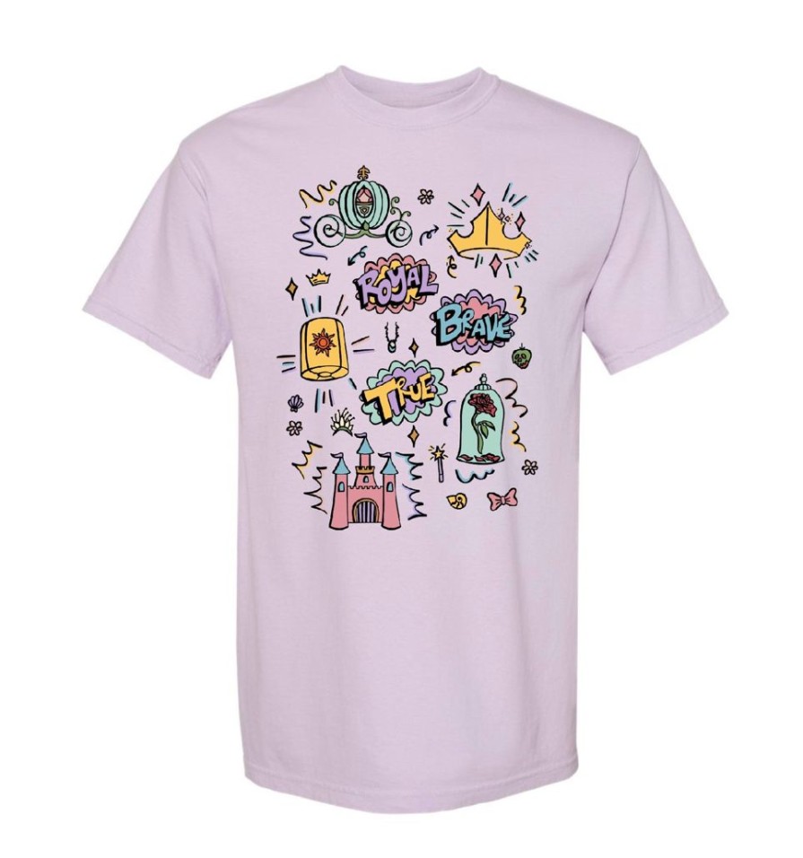 Clothing Darling Dream Co. Tees | Princess Doodles Tee