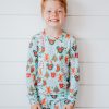 Clothing Darling Dream Co. Family Christmas Pajamas | Holly Jolly Kids' Bamboo Pj Set