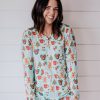 Clothing Darling Dream Co. Family Christmas Pajamas | Holly Jolly Women'S Bamboo Pj Set