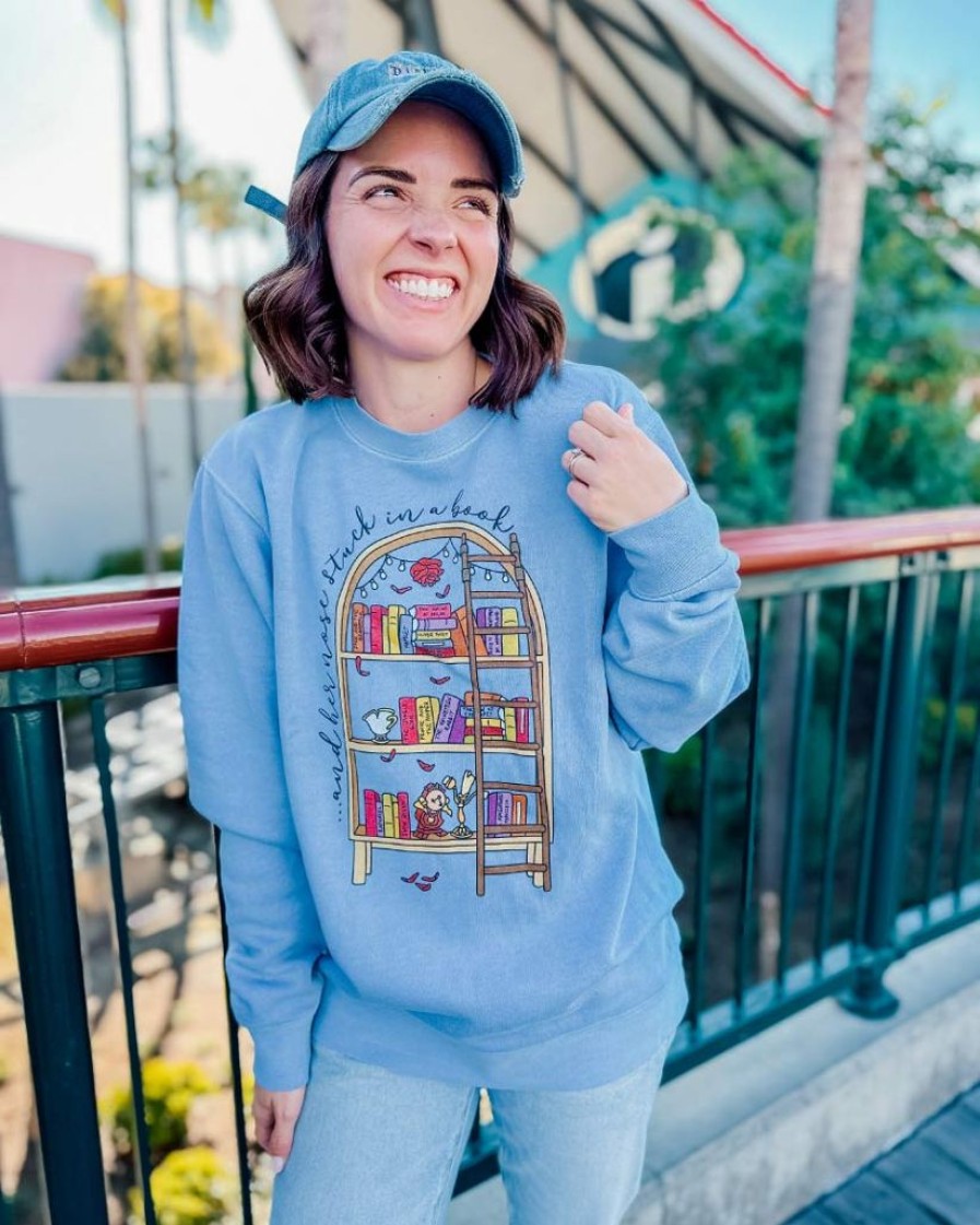 Clothing Darling Dream Co. Sweatshirts | Stuck In A Book Crew (Pre-Order)