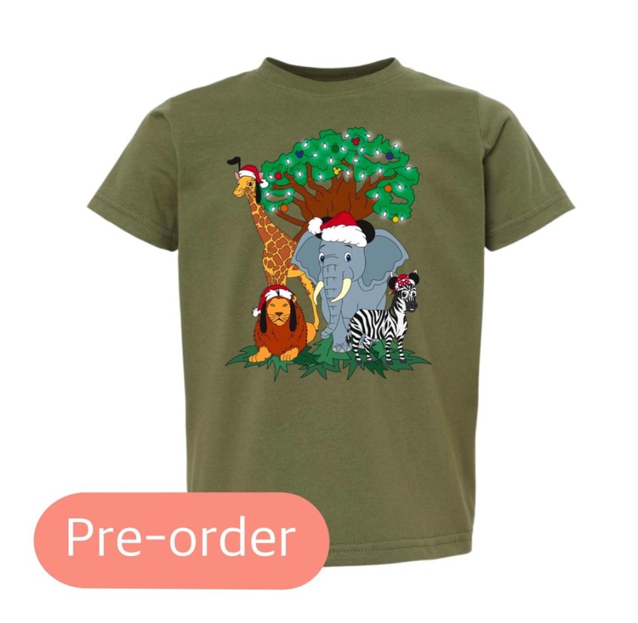 Clothing 14 to 21 Business Days Kid Tees | Christmas In The Wild Kids' Tee (Pre-Order)