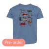 Clothing 14 to 21 Business Days Kid Tees | Race Doodles Kids' Tee (Pre-Order)