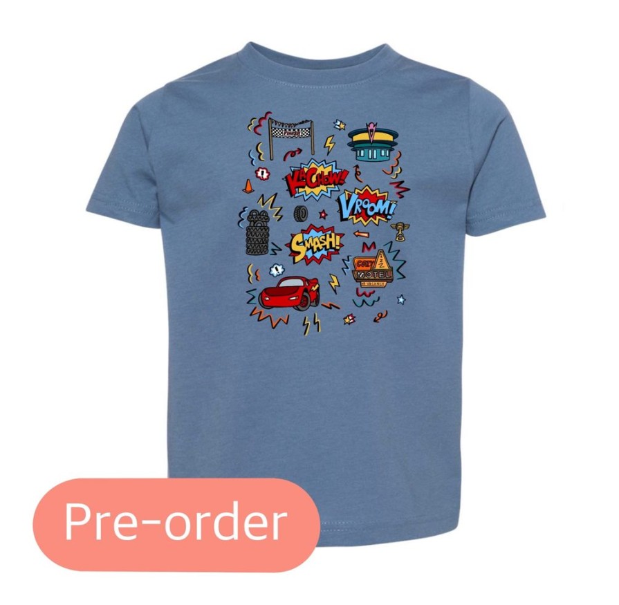 Clothing 14 to 21 Business Days Kid Tees | Race Doodles Kids' Tee (Pre-Order)