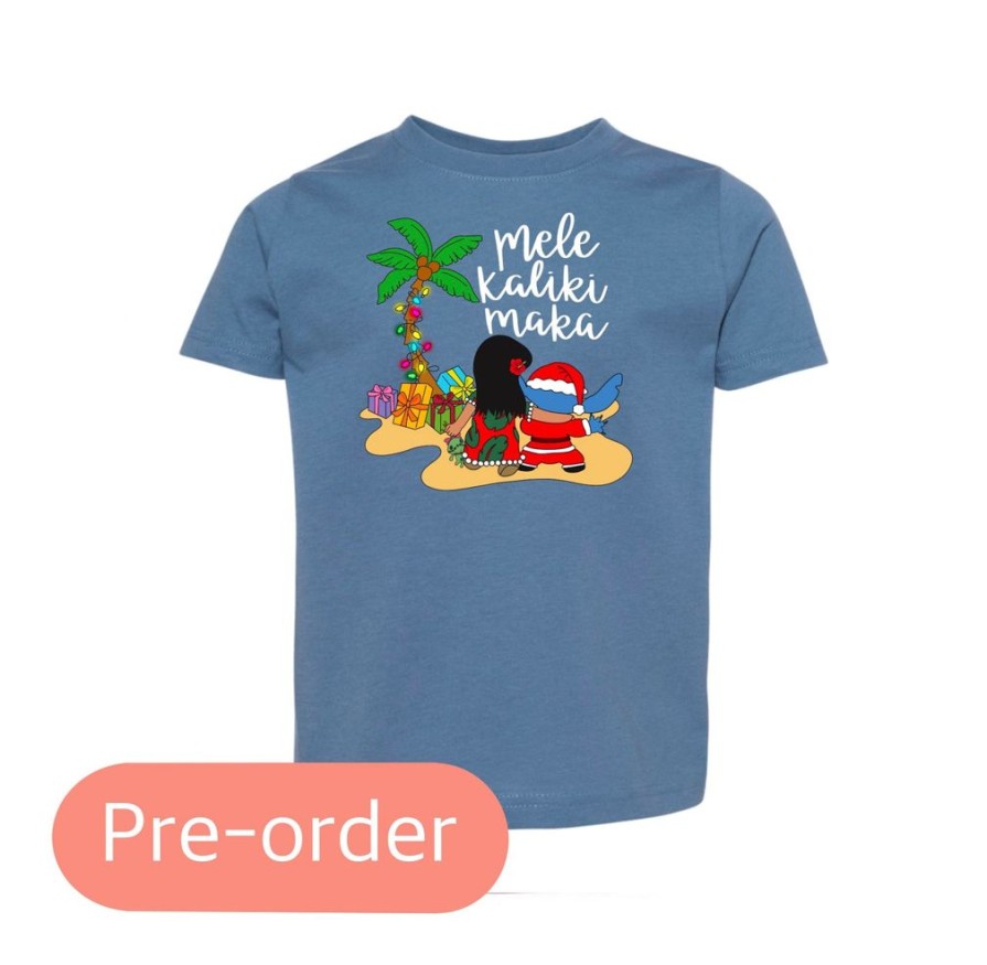 Clothing 14 to 21 Business Days Kid Tees | Mele Kalikimaka Kids' Tee (Pre-Order)